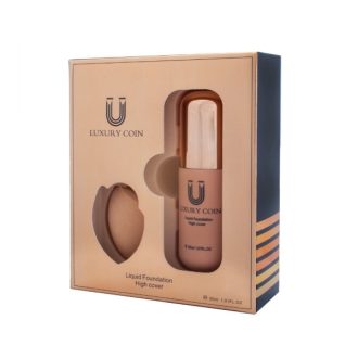 ست کرم پودر لاکچری کوین به همراه پد