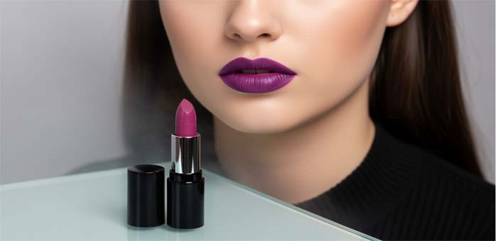 رژ لب بنفش و آلبالویی؛ خاص و متفاوت