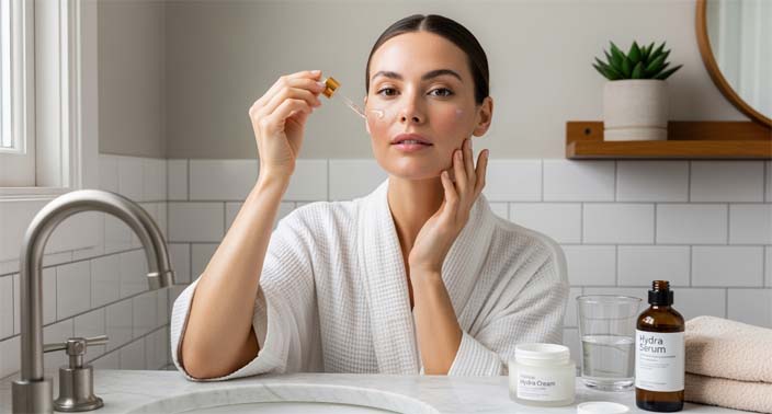 روتین مراقبت از پوست دهیدراته