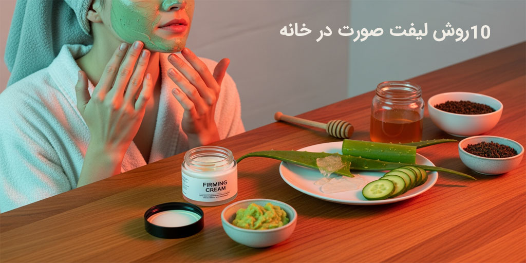 10 روش لیفت صورت در خانه