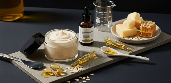 ترکیبات طلایی در بهترین آبرسان برای پوست خشک